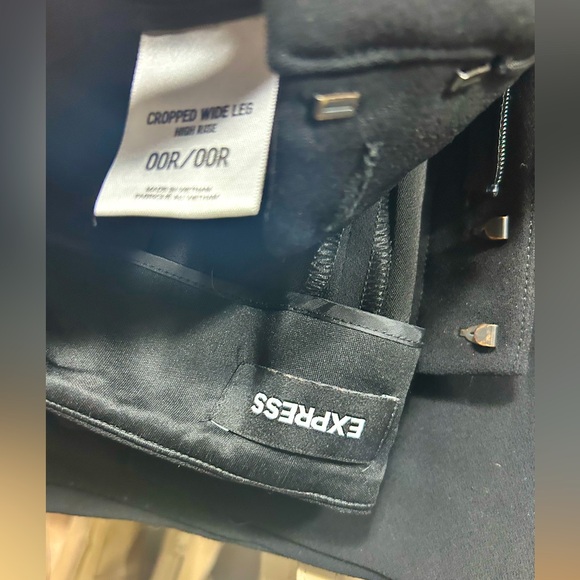 Express Columnist High Waisted Front Seam Wide Leg Pant - Picture 4 of 7